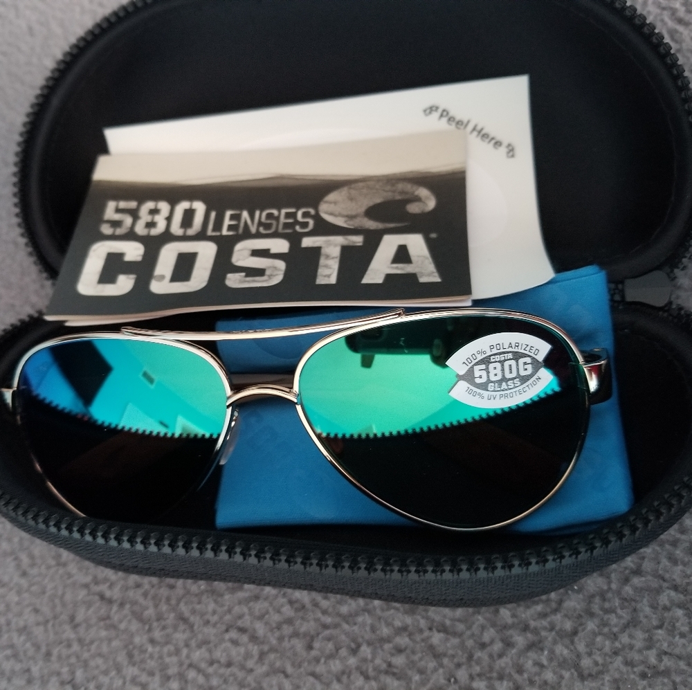 New Costa Loreto Rose Gold Grn Mirror 580 G